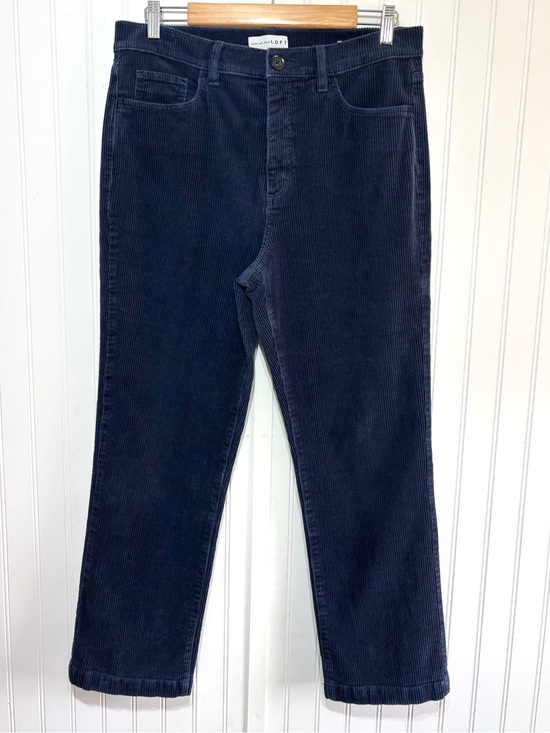 LOFT Pants - LOFT Women’s Navy Blue Corduroy Straight Leg Pants Size 10 / 30